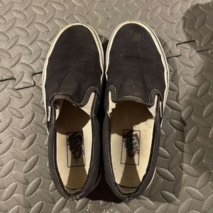 Black vans women’s 7 men’s 5.5